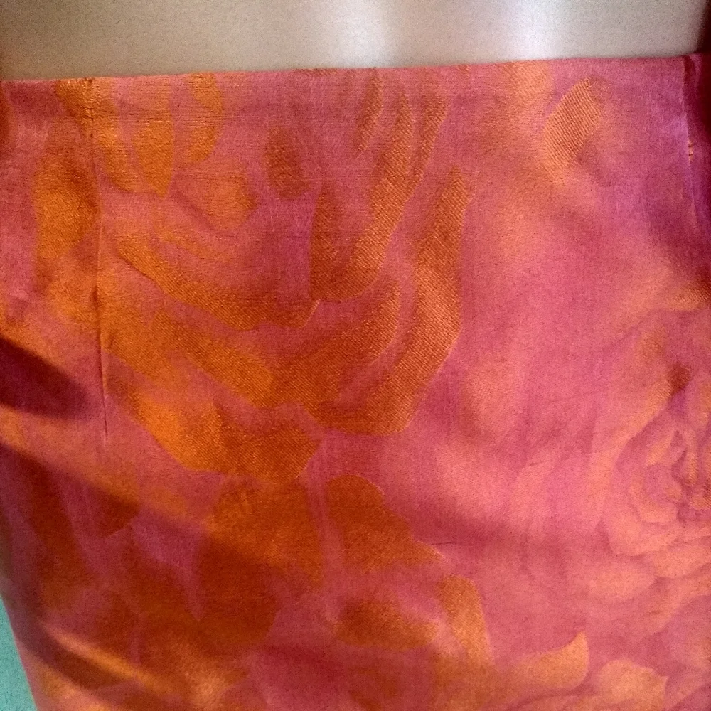 SALE 60% OFF!!!CARLISLE 6 -8 JACQUARD SILK TAILORED FITTED SKIRT SUIT - Picture 5 of 8